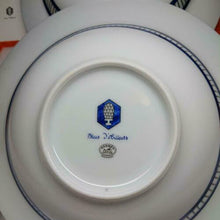 Load image into Gallery viewer, HERMES Bleus d&#39;Ailleurs Soup Pasta Plate 4 Pieces 24cm Dinnerware Tableware Blue
