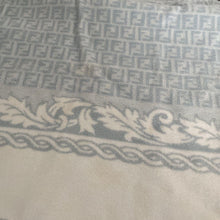 Load image into Gallery viewer, Fendi Zucca Blanket Throw Zucca Pattern Blue 100% Cotton Size 140 x 210cm
