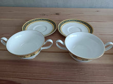 Load image into Gallery viewer, Wedgewood India Double Handle Soup Cup &amp; Saucer Set of 2 Bone China Tableware
