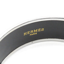Load image into Gallery viewer, Hermes Paris Email Cloisonne Enamel Bangle Bracelet Stamp Light Blue Silver Box
