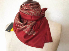 Load image into Gallery viewer, Fendi Authentic Zucca Logo Pattern Scarf Stole 100% Silk Italy Made 67 x 67.5cm
