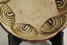 Load image into Gallery viewer, Folk Art Seto Ware Late Edo Period Pottery Horse Eye Stone Plate D33 x H6.8cm
