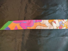 Load image into Gallery viewer, HERMES Paris Twilly Scarf Silk 100% GRAFF HERMES Pink Multicolor Accessory w/Box
