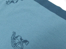 Load image into Gallery viewer, Hermes Baby Swaddle Blanket Throw Rocking Horse Cashmere Blue 65cm×99cm Italy
