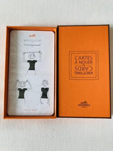 Load image into Gallery viewer, Hermes Paris Authentic Knotting Card No.6 Scarf Winding Arrangement Card Orange
