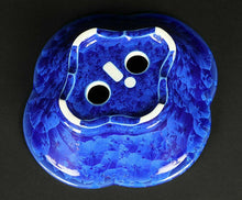 Load image into Gallery viewer, Japanese Shimizu Ware Bonsai Pot By Heian Senzan Rurihana Crystal W15.5 x H5.5cm
