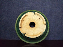 Load image into Gallery viewer, Japanese Bonsai Pot By Tokoname Koyo Green Glazed Round Flower Pot W14xH4cm

