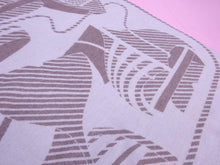 Load image into Gallery viewer, HERMES Paris Plaid Thalassa Blanket Throw Sable Gray Wool 100% 150 × 200cm
