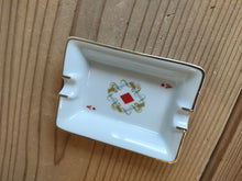Load image into Gallery viewer, HERMES Heart A playing cards Miniash Tray Ashtray Pottery White Red 8 x 6 cm
