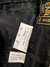 Load image into Gallery viewer, Fendi Ladies Long Pants Zucca Logo Pattern Black Cotton Italy Made 28 Inch
