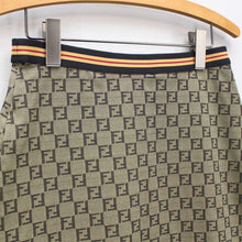Load image into Gallery viewer, Fendi Auth. Zucca FF Logo Mania Skirt Beige Brown Nylon Blend Size 42 Italy
