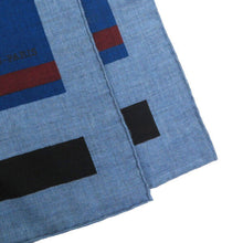 Load image into Gallery viewer, HERMES Paris Carre140 Stole Shawl Cheval a La Couverture Cashmere Silk Blue
