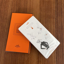 Load image into Gallery viewer, Hermes Paris Authentic Knotting Card Scarf Winding Arrangement Card Orange Boxed
