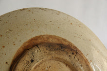 Load image into Gallery viewer, Folk Art Seto Ware Late Edo Period Pottery Horse Eye Stone Plate D33 x H6.8cm
