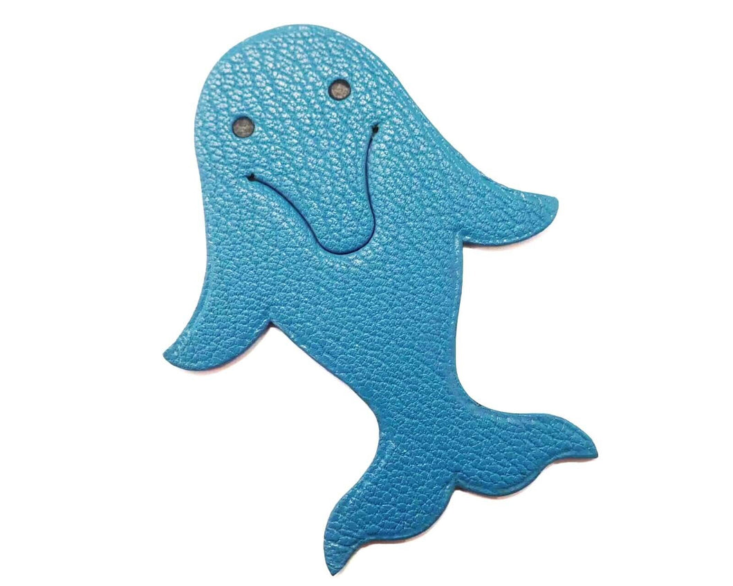 Hermes Paris Pikabook Colvert Chevre Leather Dolphin Shaped Bookmark Accessory