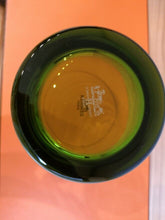 Load image into Gallery viewer, HERMES Paris Rock Green Glass Cup Pair Set of 2 Tumbler Tableware w/Box
