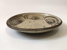 Load image into Gallery viewer, Japanese Antique Horse Eye Iron Painting Plate Folk Art Pottery D26.5 x H5cm
