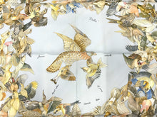 Load image into Gallery viewer, HERMES Carre 90 L&#39;INTRUS Intruder bird Scarf silk Light Blue

