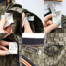 Load image into Gallery viewer, Fendi Auth. Zucca FF Logo Mania Skirt Beige Brown Nylon Blend Size 42 Italy
