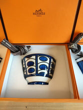 Load image into Gallery viewer, HERMES Paris Bleus d&#39;Ailleurs 3Pieces Morning Soup Cup D10.5cm Tableware Blue
