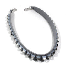 Load image into Gallery viewer, Fendi Strap You Shoulder Strap Studded Leather Light Gray Silver Bag Accessory

