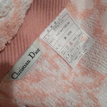 Load image into Gallery viewer, Christian Dior Towel Blanket Throw Pink Flower Pattern Cotton 100% 140 x 190cm
