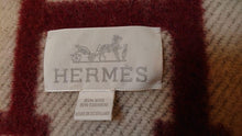 Load image into Gallery viewer, HERMES Paris Auth. Plaid Avalon Blanket Throw Wool Cashmere Blend 135 x 165cm
