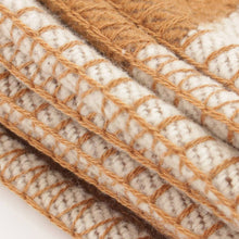Load image into Gallery viewer, HERMES Paris Plaid Avalon Blanket Throw Brown White Wool Cashmere 134 x 160cm
