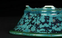 Load image into Gallery viewer, Japanese Shimizu Ware Bonsai Pot By Heian Senzan Green Crystal W15.5 x H5.5cm
