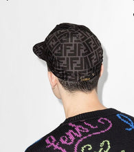 Load image into Gallery viewer, Fendi Zucca Logo Packable Baseball Cap 100% Polyester Black Men&#39;s 58cm Italy
