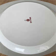 Load image into Gallery viewer, HERMES Paris Auth. Rallye 24 Tart Plate Platter 32cm Tableware White Black w/Box
