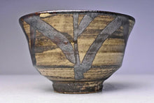 Load image into Gallery viewer, Mashiko Ware by Ichiro Kimura Iron Sand Bowl Grass Paint Pottery D13.6 x H8.2cm
