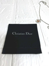 Load image into Gallery viewer, Christian Dior Three Circle Stars Logo Chain Necklace Pendant Silver Plated
