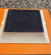 Load image into Gallery viewer, HERMES Paris Cigar Tray Ashtray Porcelain Carriage Stars Interior Black Navy Box
