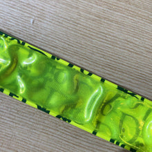 Load image into Gallery viewer, Christian Dior Trotter Wristband Bangle Bracelet Plastic Neon Yellow Reflector
