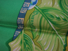 Load image into Gallery viewer, Hermes Paris Carre 90 Silk 100% Scarf Stole ALOHA Hawaiian Green Accessory w/Box

