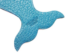 Load image into Gallery viewer, Hermes Paris Pikabook Colvert Chevre Leather Dolphin Shaped Bookmark Accessory
