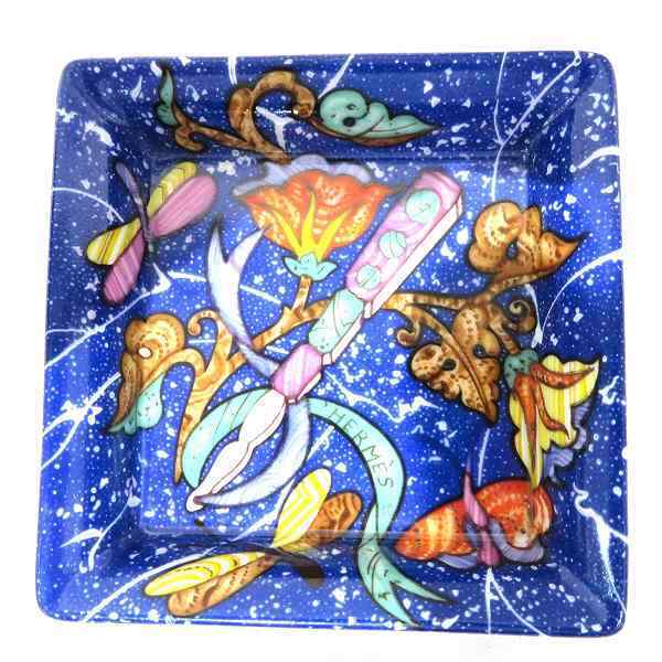 Hermes Paris Mini Trinket Case Porcelain Pierres d'Orient et d'Occident w/Box
