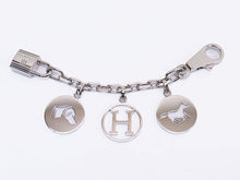 Load image into Gallery viewer, Hermes Berloque Amulette 4 Motifs Bag Charm Cadena Horse H Dog Silver Plated Box
