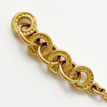 Load image into Gallery viewer, Christian Dior Alphabet Logo Rhinestone Chain Necklace Pendant Gold Plated 40cm
