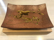 Load image into Gallery viewer, Japanese Shigaraki Ware by Takahashi Rakusai Square Tray Pottery 24x36cm w/Box
