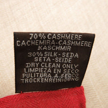 Load image into Gallery viewer, HERMES Paris Carre140 Stole Shawl Cheval a La Couverture Cashmere Silk Beige Red
