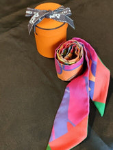 Load image into Gallery viewer, HERMES Paris Twilly Scarf Silk 100% GRAFF HERMES Pink Multicolor Accessory w/Box
