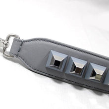 Load image into Gallery viewer, Fendi Strap You Shoulder Strap Studded Leather Light Gray Silver Bag Accessory
