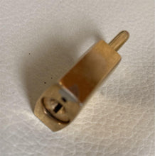 Load image into Gallery viewer, Christian Dior Logo Cadena Padlock &amp; Key Gold Plated Brass Pendant Top Charm
