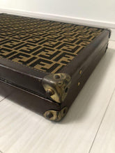 Load image into Gallery viewer, Fendi Authentic FF Zucca Logo Attache Case Briefcase Trunk Brown Vintage No Key
