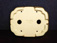 Load image into Gallery viewer, Japanese Bonsai Pot By Tokoname Koyo Brown Glazed Fan Shape W14.2x11.2xH3.8cm
