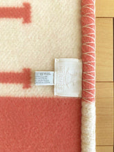 Load image into Gallery viewer, HERMES Paris Avalon Plaid Baby Blanket Throw Wool Blend Rose Errel 100 x 140cm
