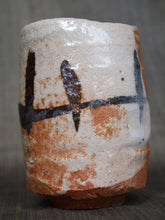 Load image into Gallery viewer, Japanese Antique Pottery By Tsujimura Kai Shino Tea Cup Yunomi D10.8 x H7.7cm
