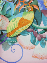 Load image into Gallery viewer, HERMES Paris Carre 90 100% Silk Au Coeur de la Vie Scarf Stole Pink Multicolor

